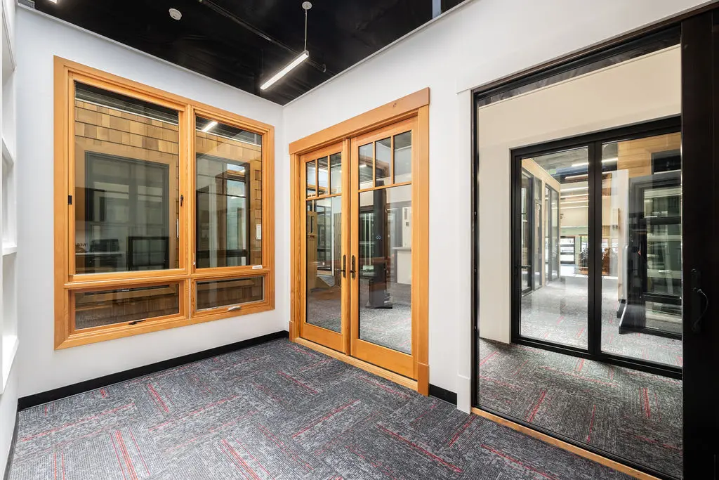 Golden State Berkeley showroom window and door displays