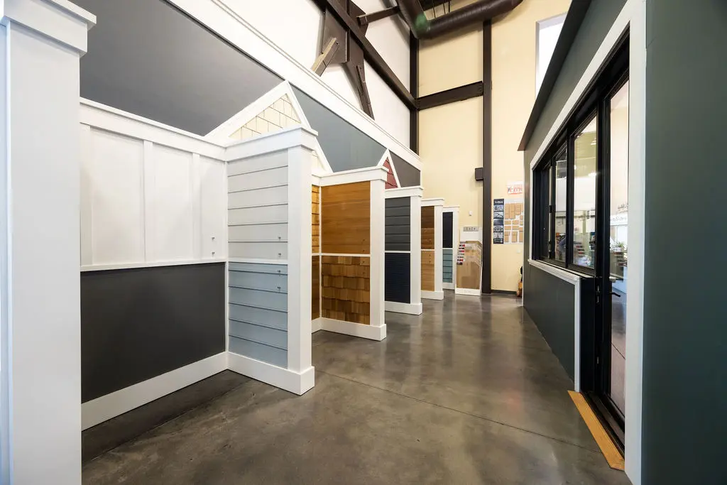 Golden State Lumber Concord showroom siding displays