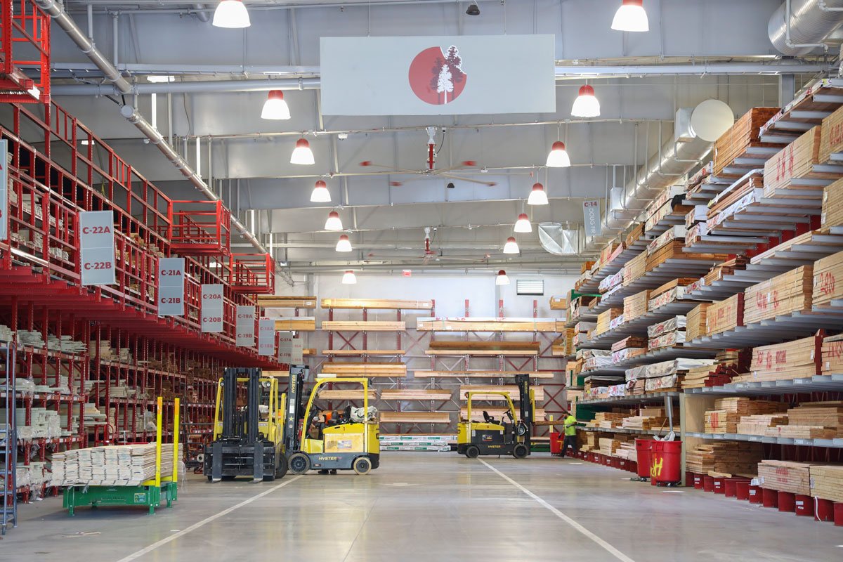 GSL Concord indoor lumberyard