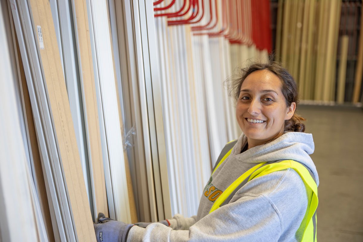 Staff with interior trim at GSL Newark