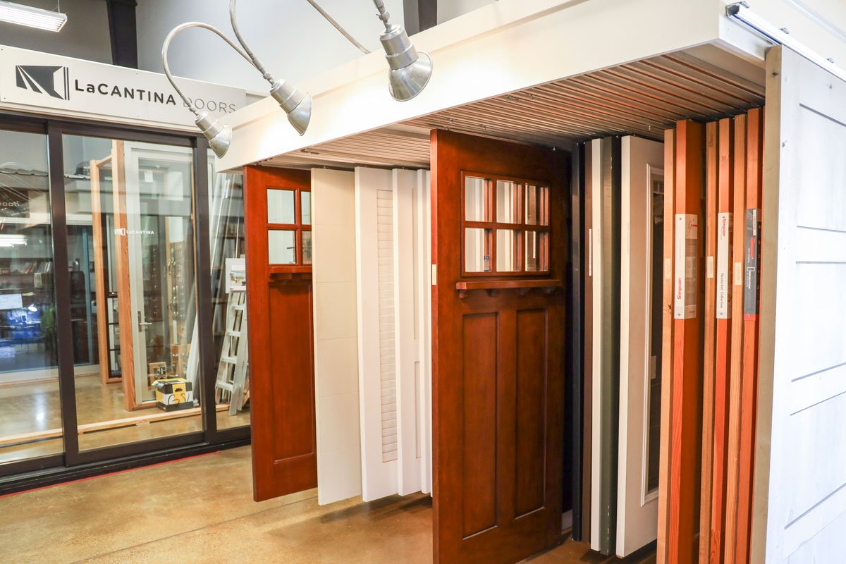 Door display at GSL San Rafael Showroom