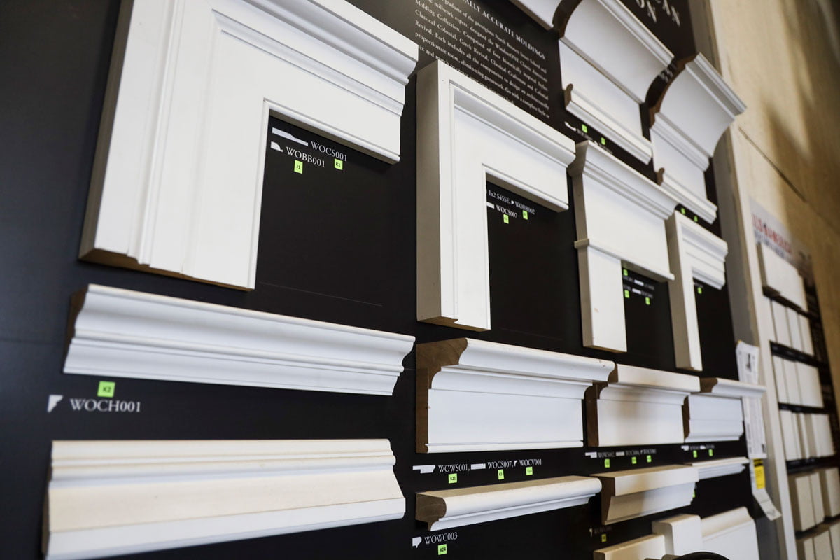 Windsor ONE interior moulding display at GSL San Rafael