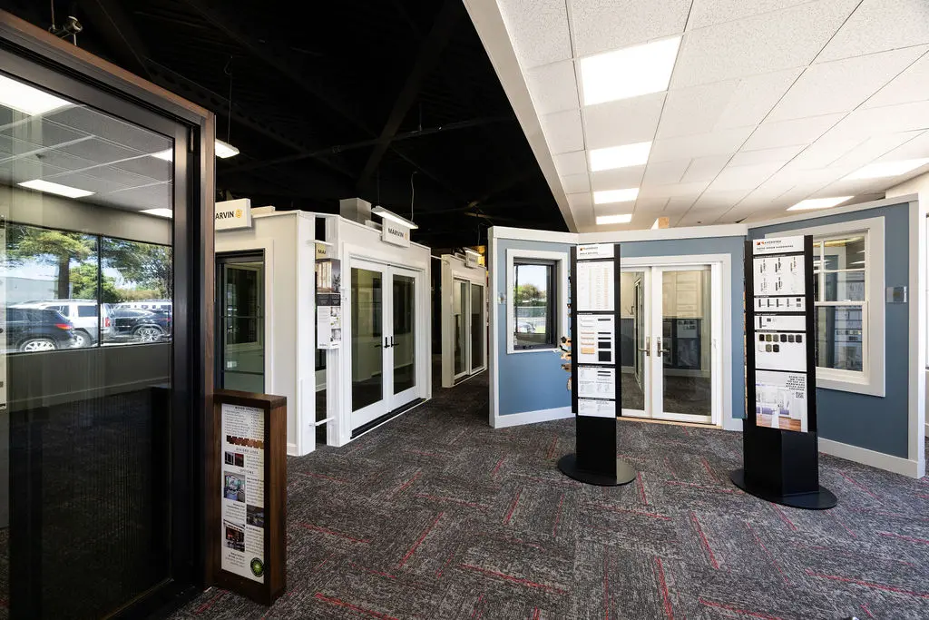 Golden State Lumber Newark showroom door displays