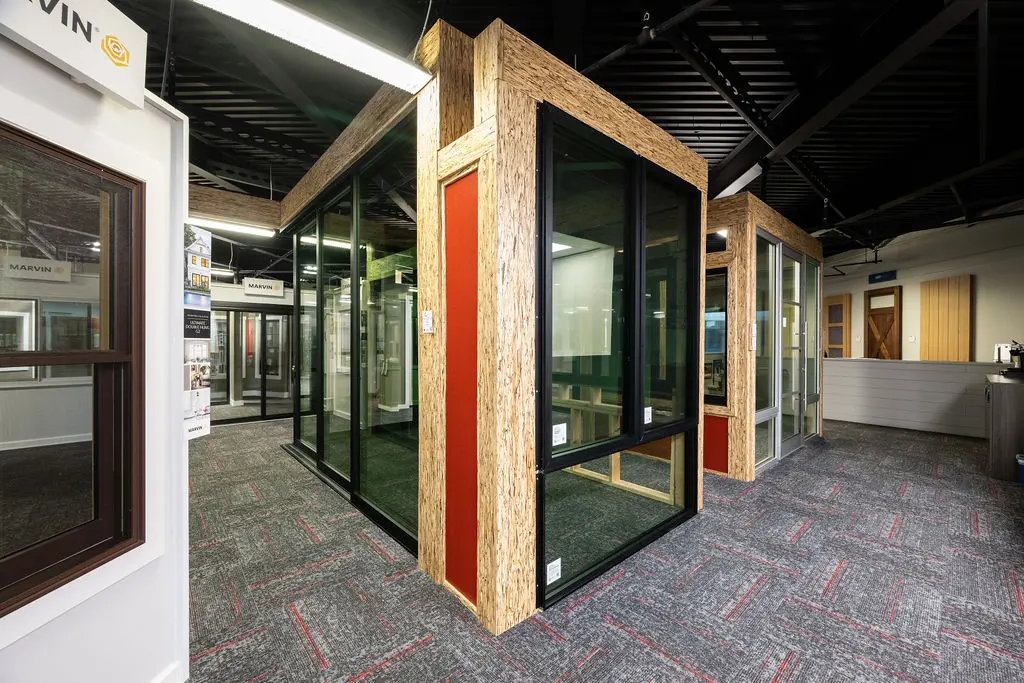Doors and windows at Golden State Lumber Newark showroom