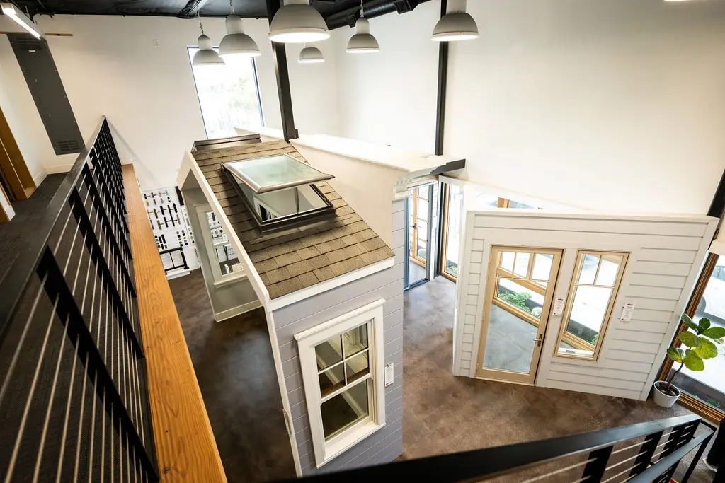 Aerial view of Golden State Lumber San Francisco showroom
