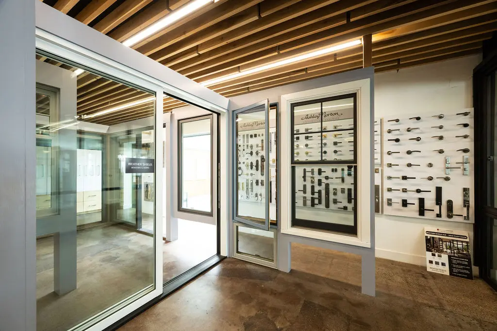 Ashley Norton hardware displays in the Golden State Lumber San Francisco showroom