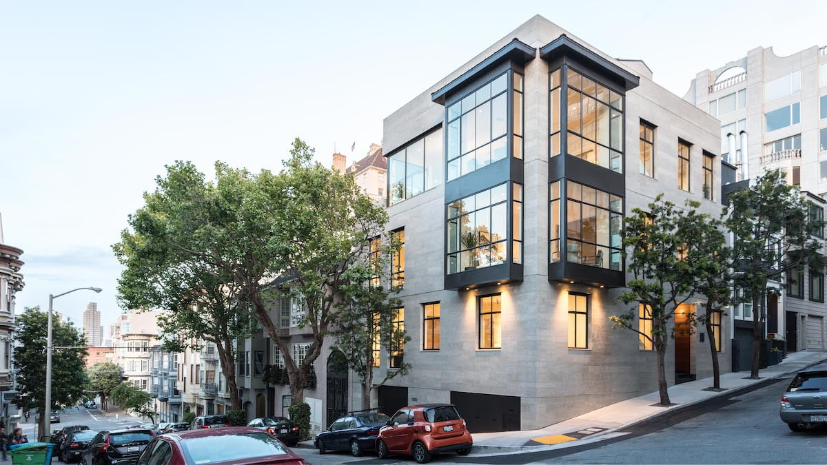 Euroline steel windows on modern architecture