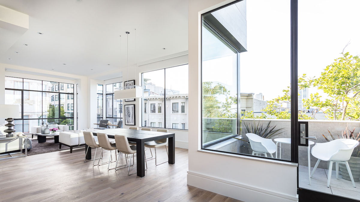 Large glass window by Euroline