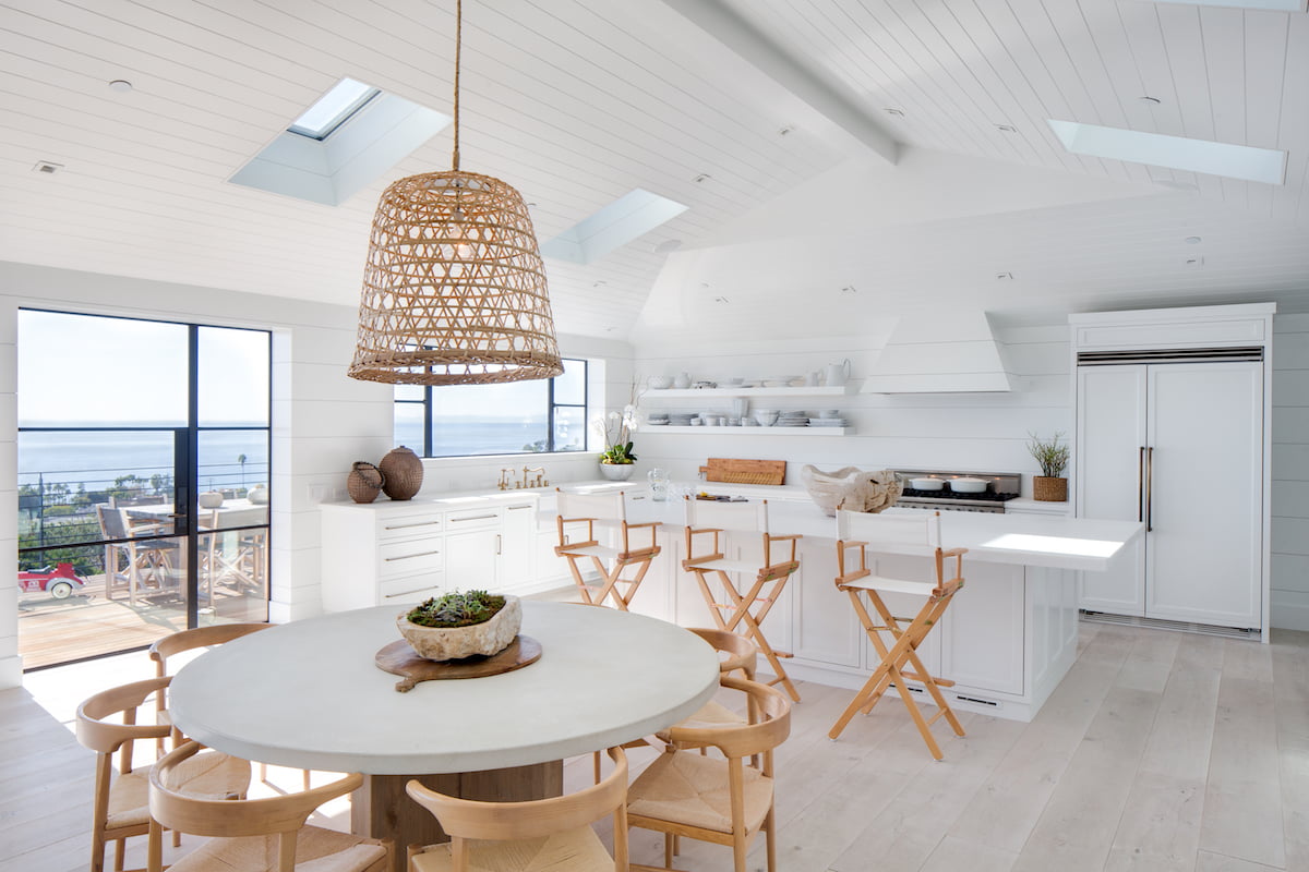 Minimal kitchen with Euroline windows and skylights
