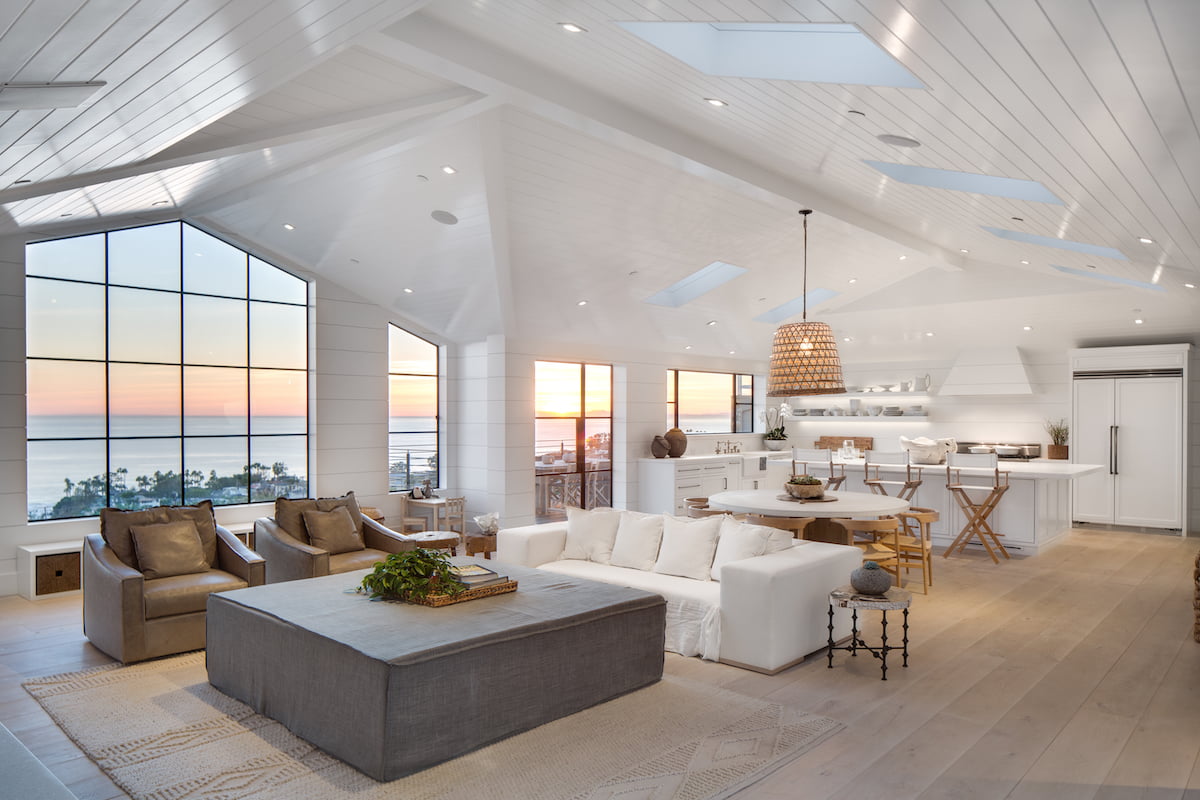 Modern Living Room with Euroline windows