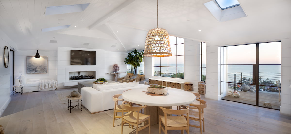 Modern living room with steel Euroline WIndows