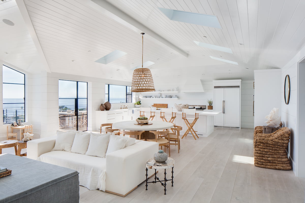 minimal beach house with Euroline steel windows