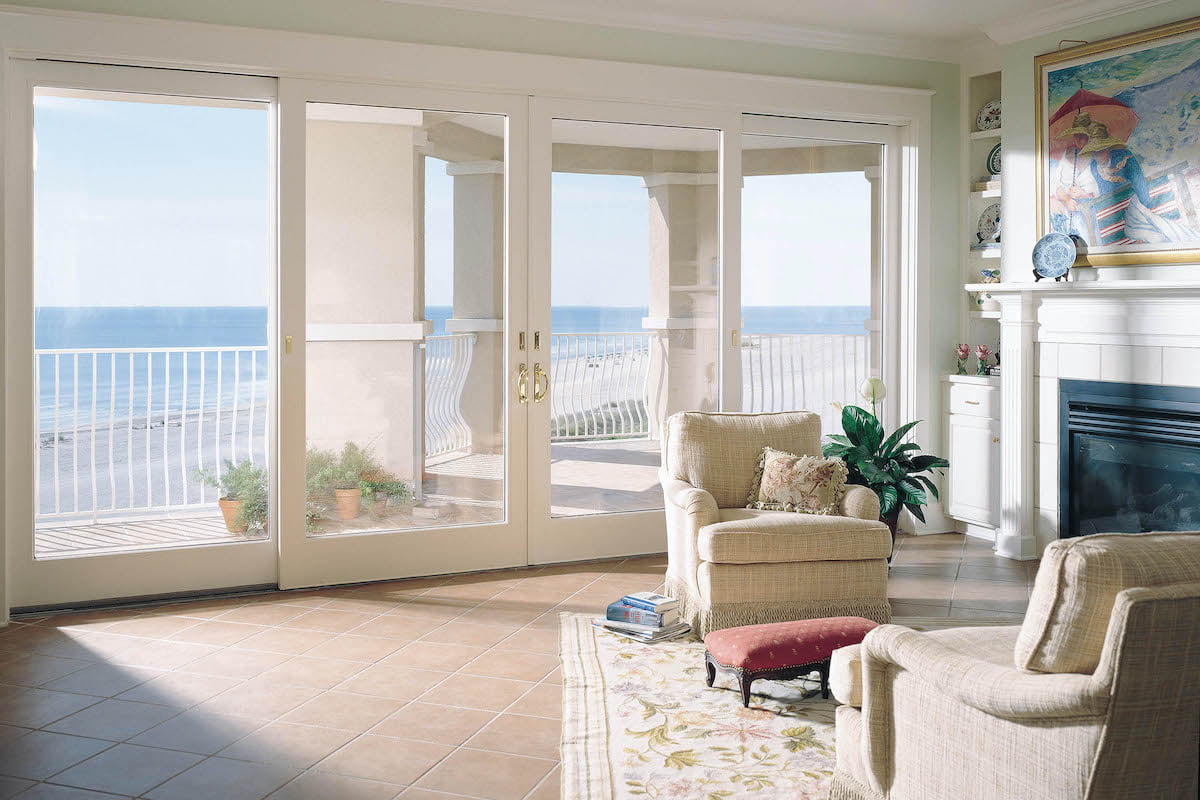 Andersen 400 Series 4-Panel Frenchwood Gliding Patio Doors