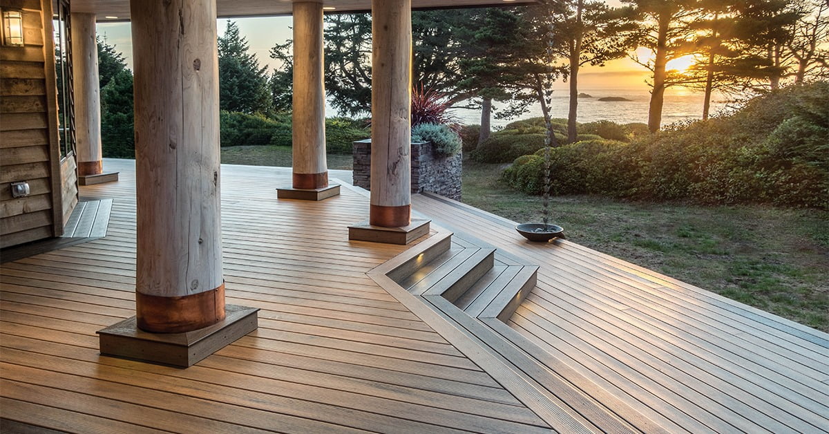 Wood deck with Trus Joist