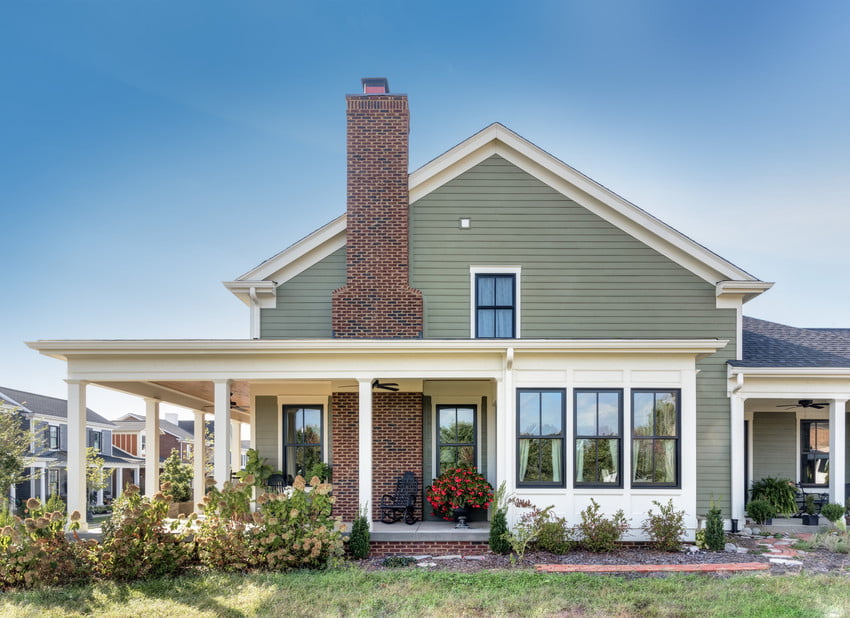 Two story home in Louisville, KY with HardieWrap