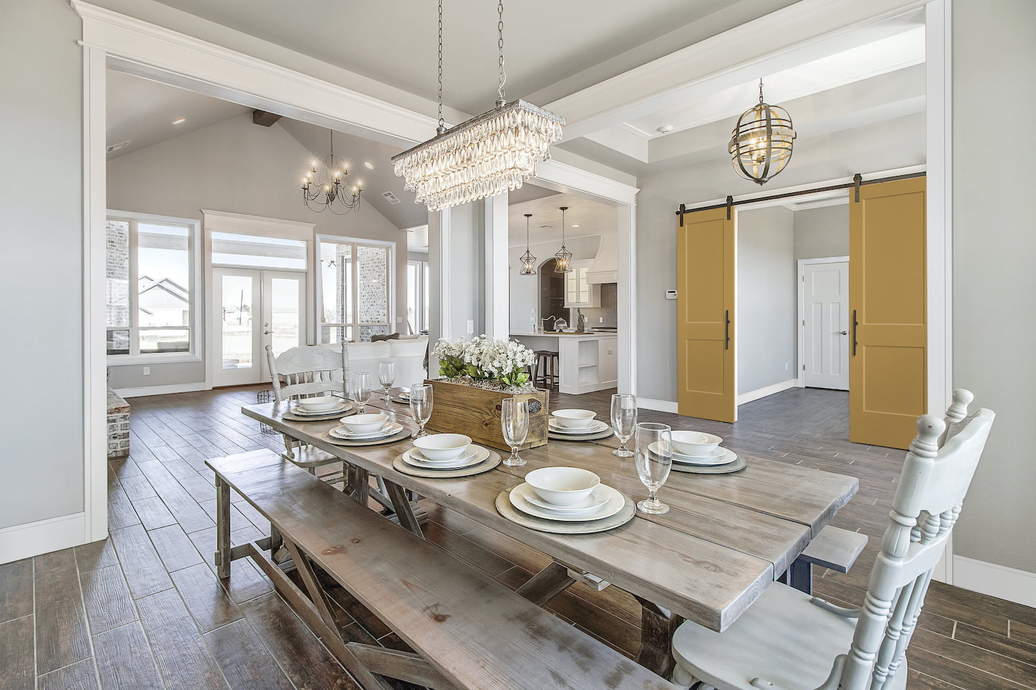 dining room barn doors EL and EL Wood Products