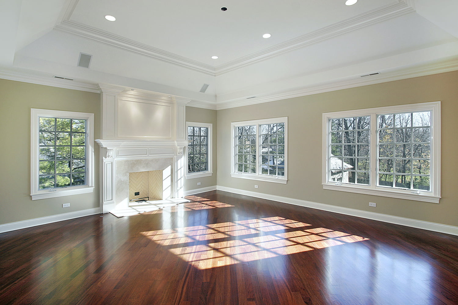 empty master bedroom in new home EL and EL Wood Products