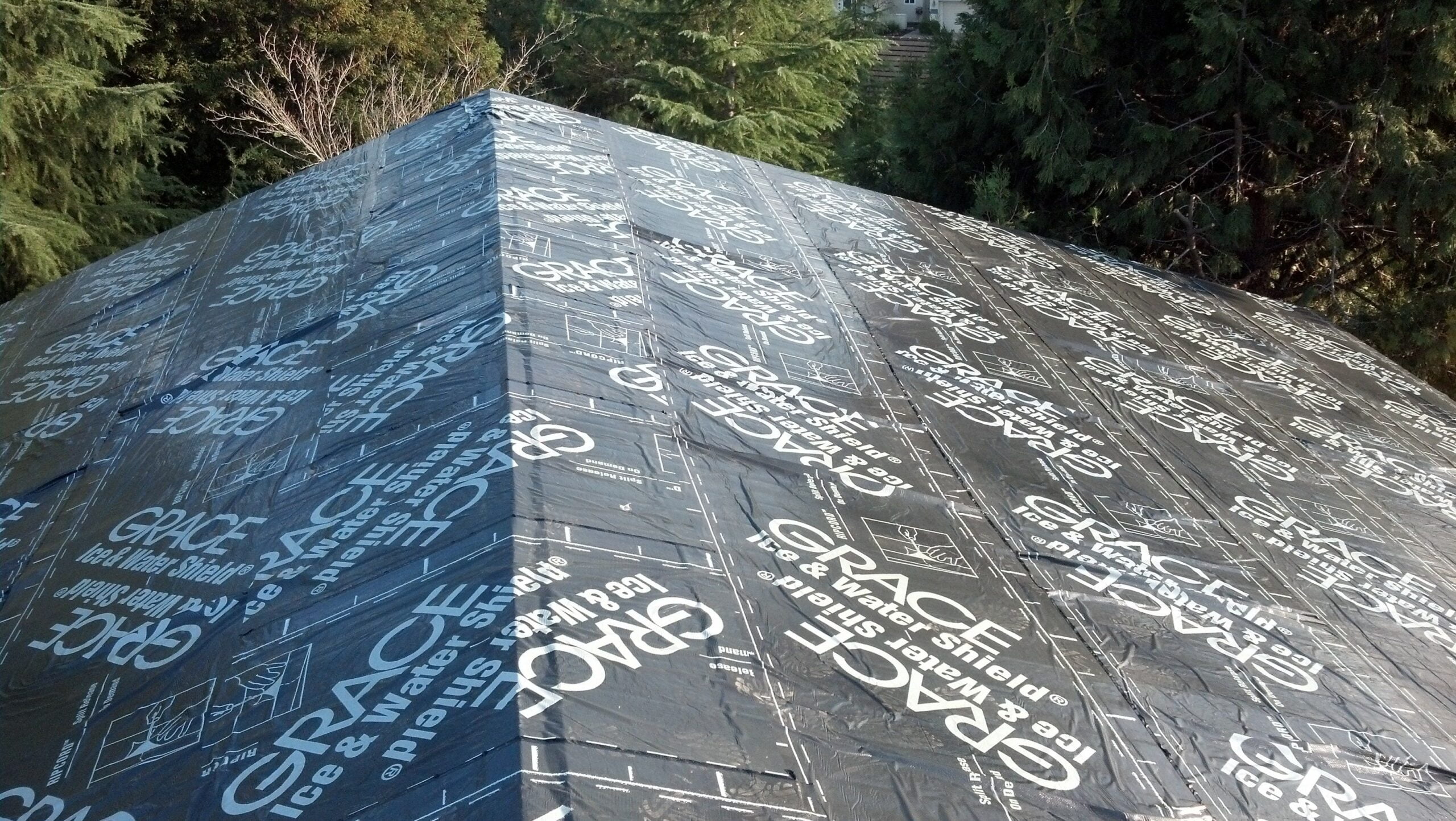 grace ice water shield on residential roof