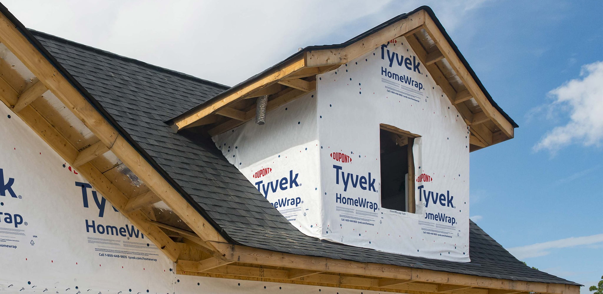 home construction tyvek wrap
