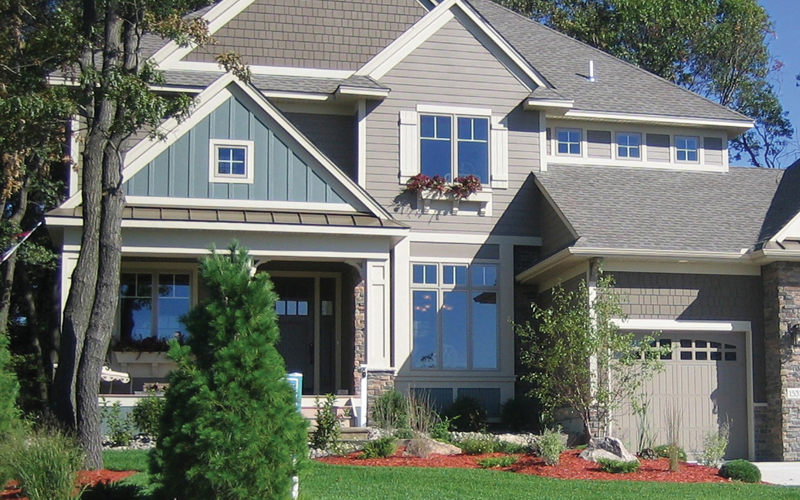 home exterior with MiraTEC trimi