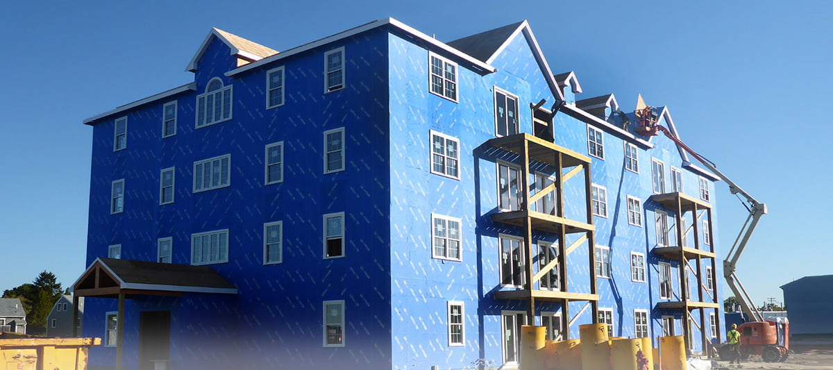 Henry BlueskinVP100 on hotel construction