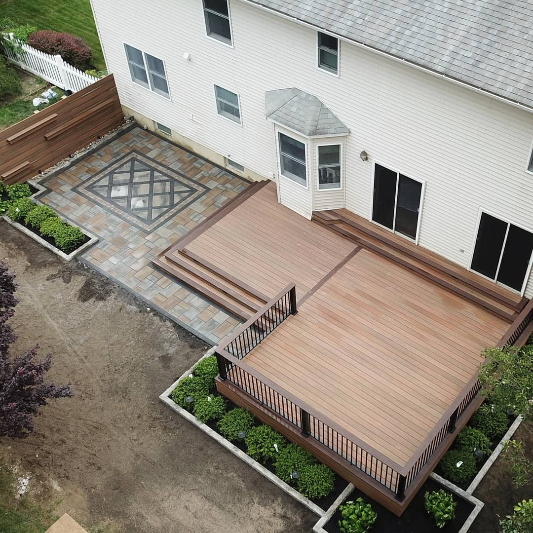 Fiberon decking Concordia Horizon aerial view