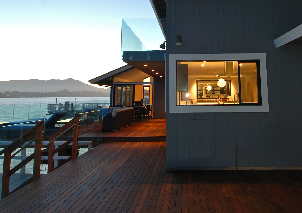 Pau Lope Company deck around waterfront home