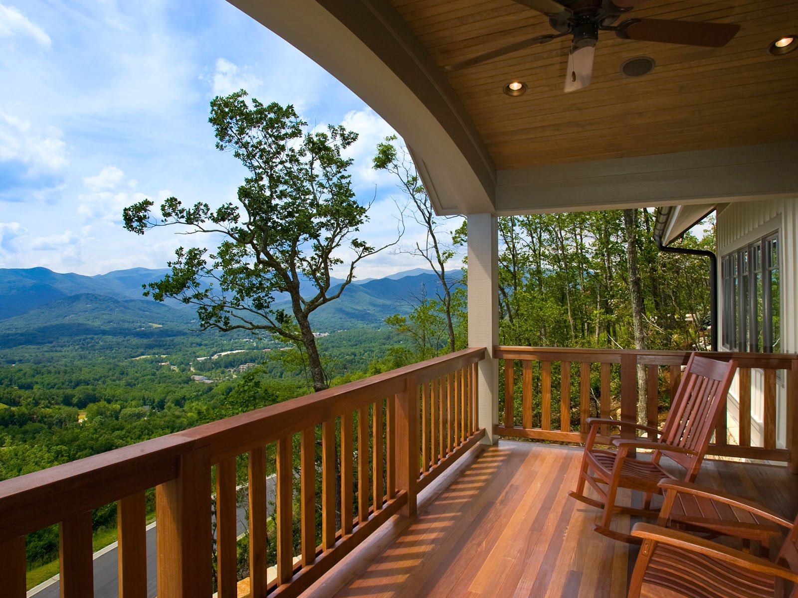 Penofin deck overlooking valley