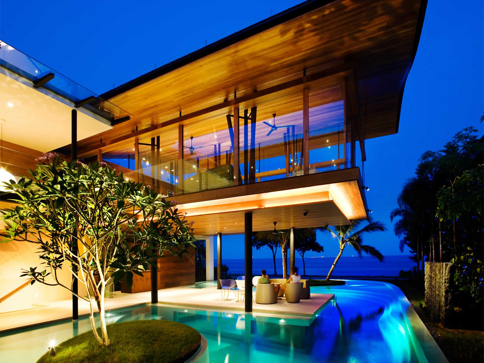 Penofin beachside condo at night