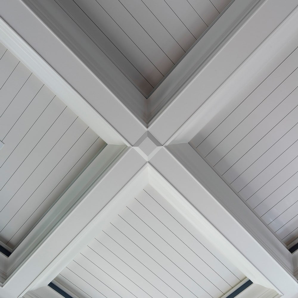 Tru Exterior Trim Nickel Gap under awning