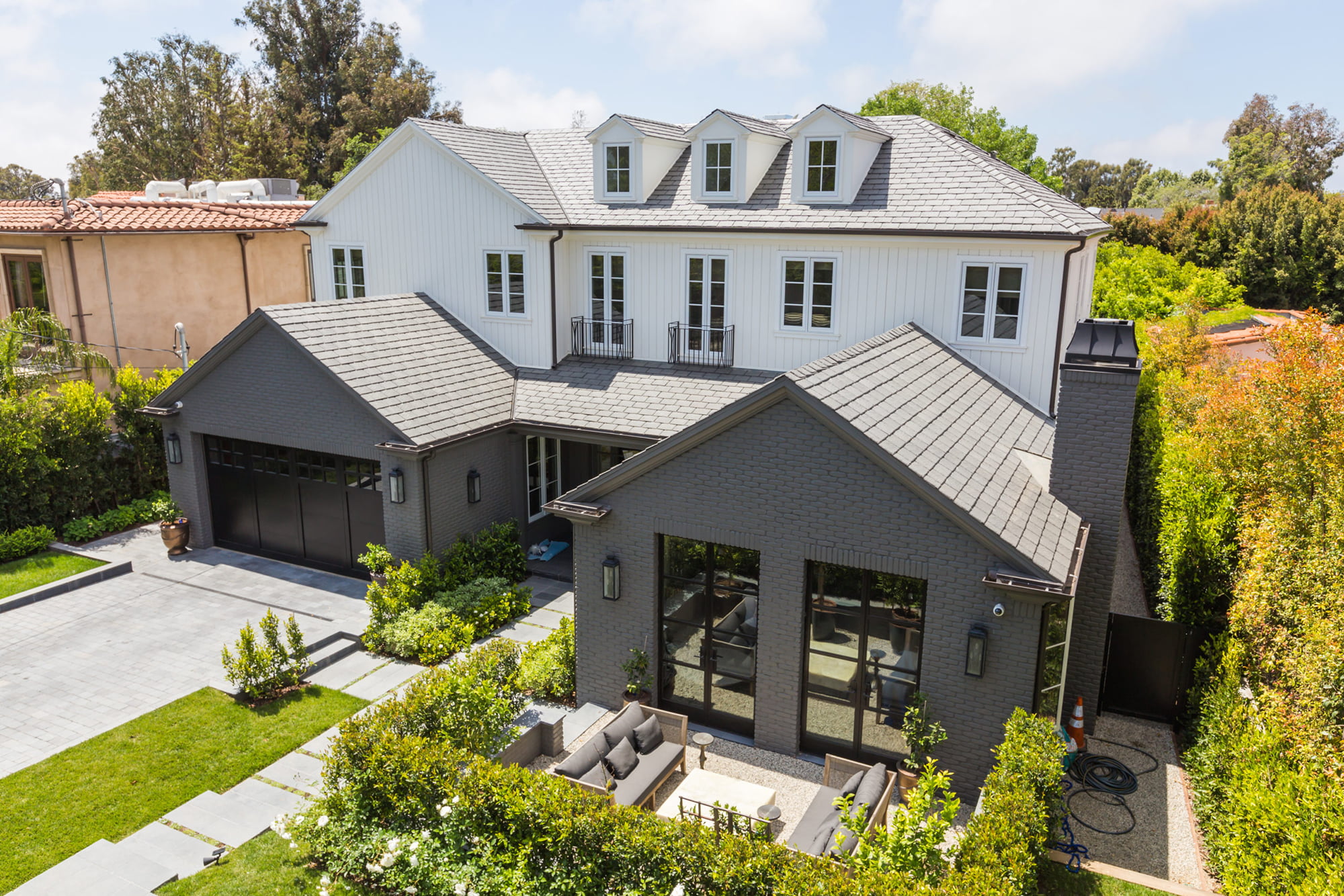 Tru Exterior gray channel siding