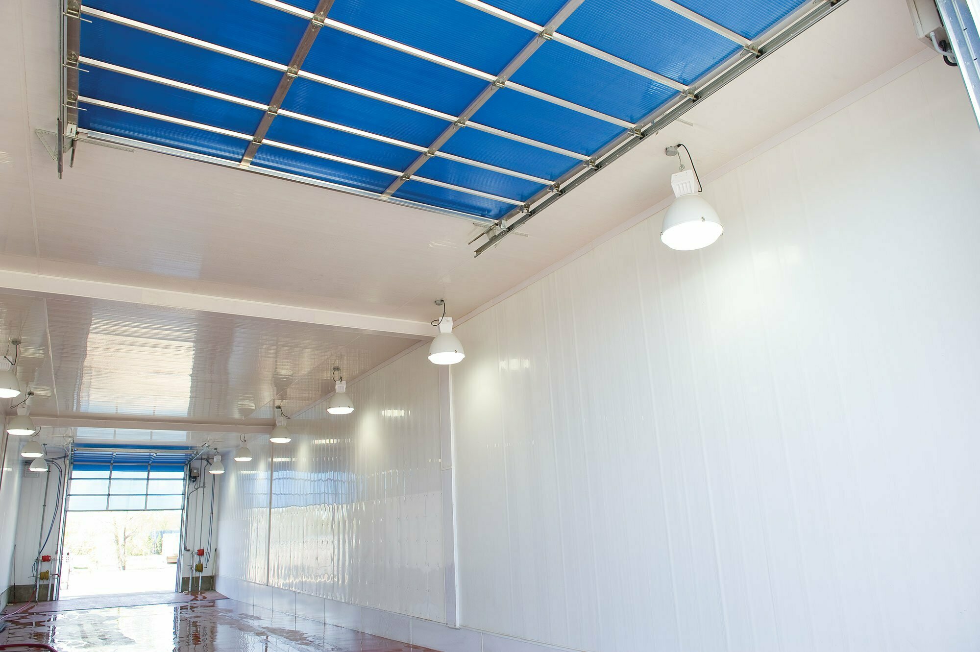 Trusscore inside commercial car wash