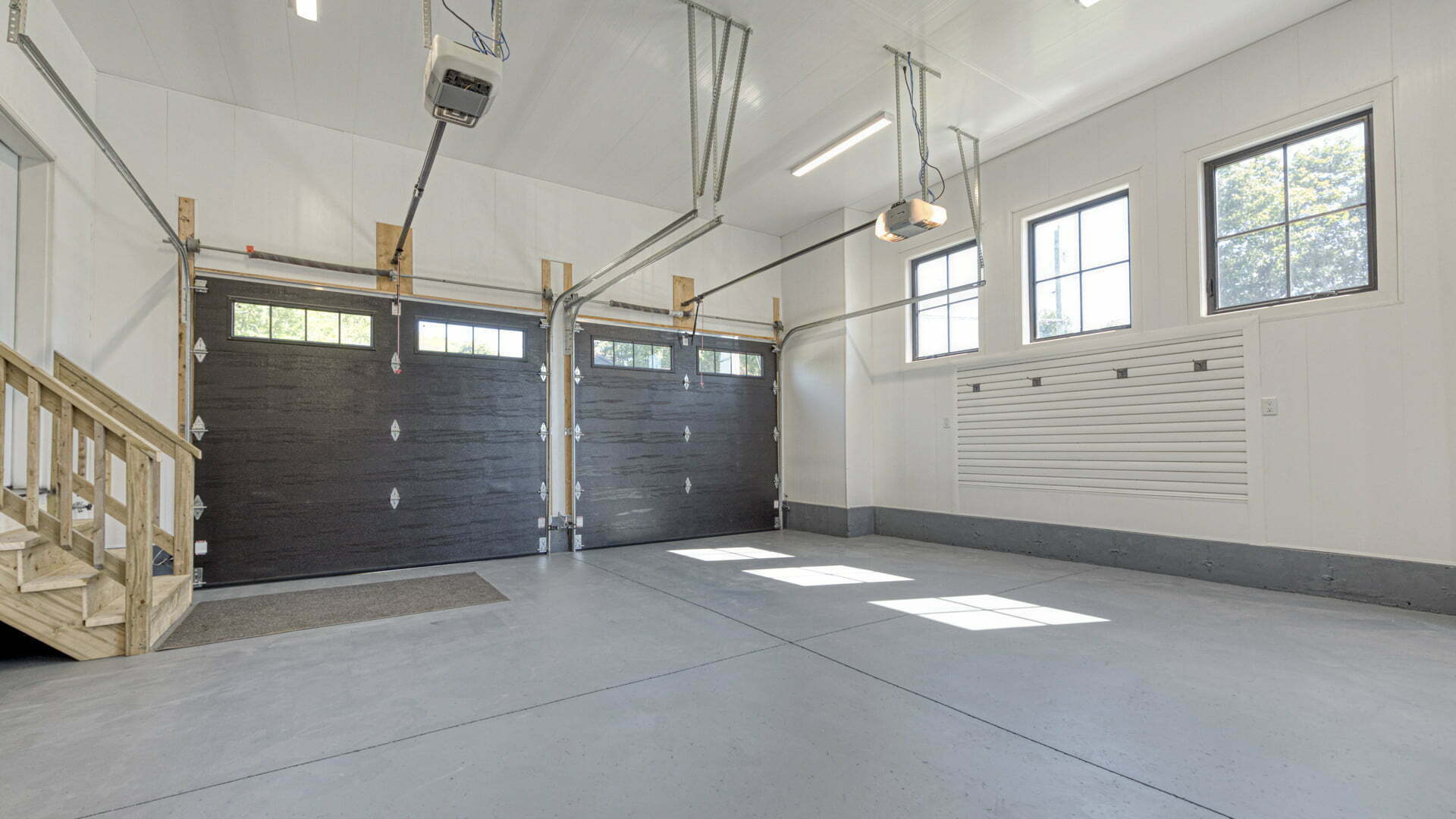 Inside of garage doors with Trusscore