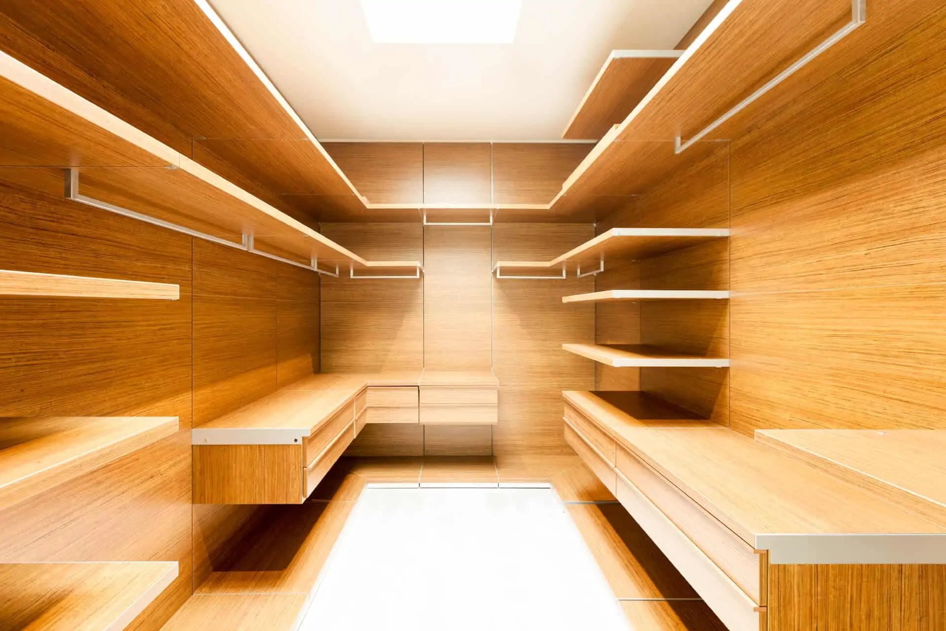 Modern Mill acre on custom closet shelving