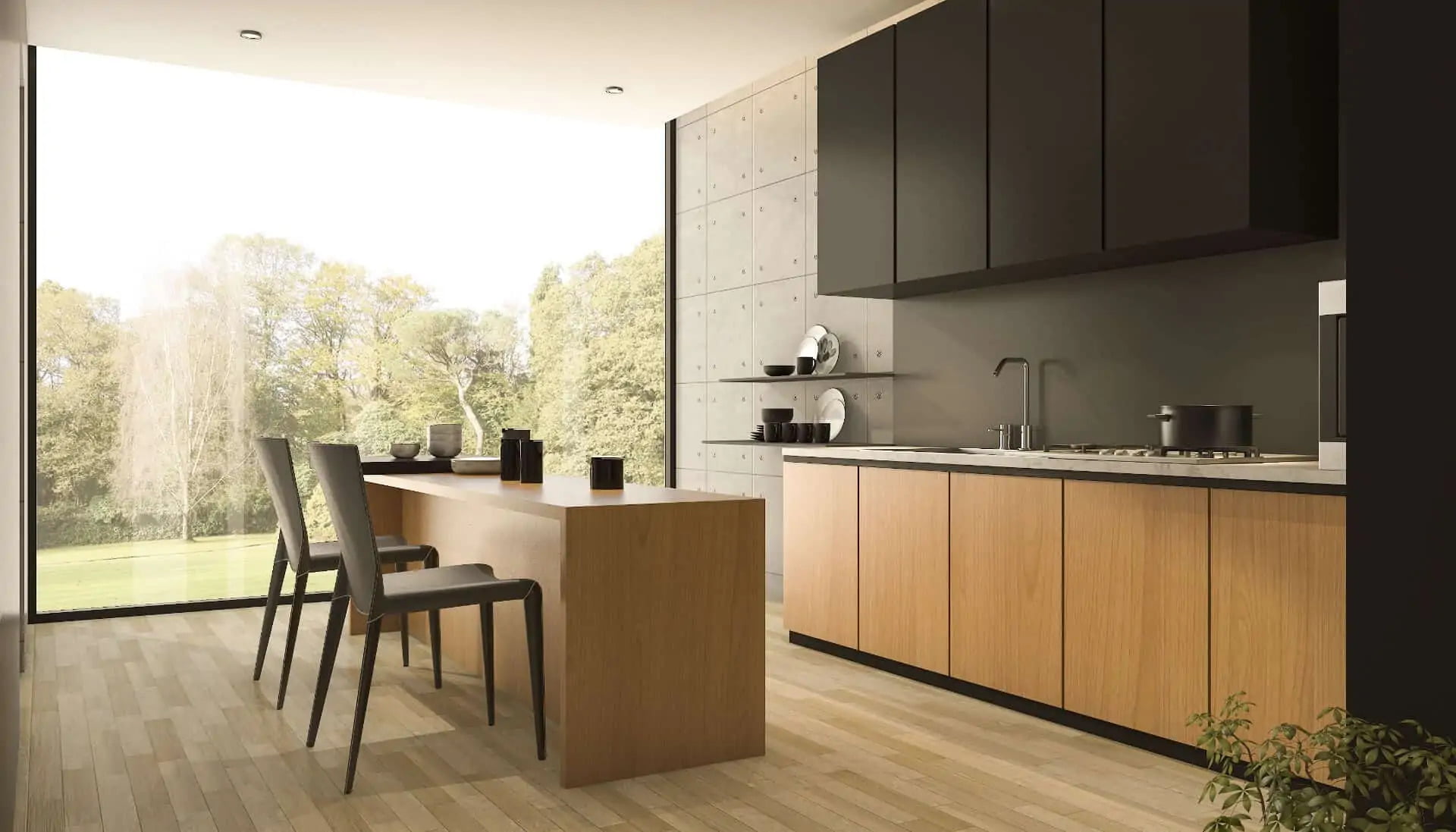 Modern Mill acre on kitchen cabinets
