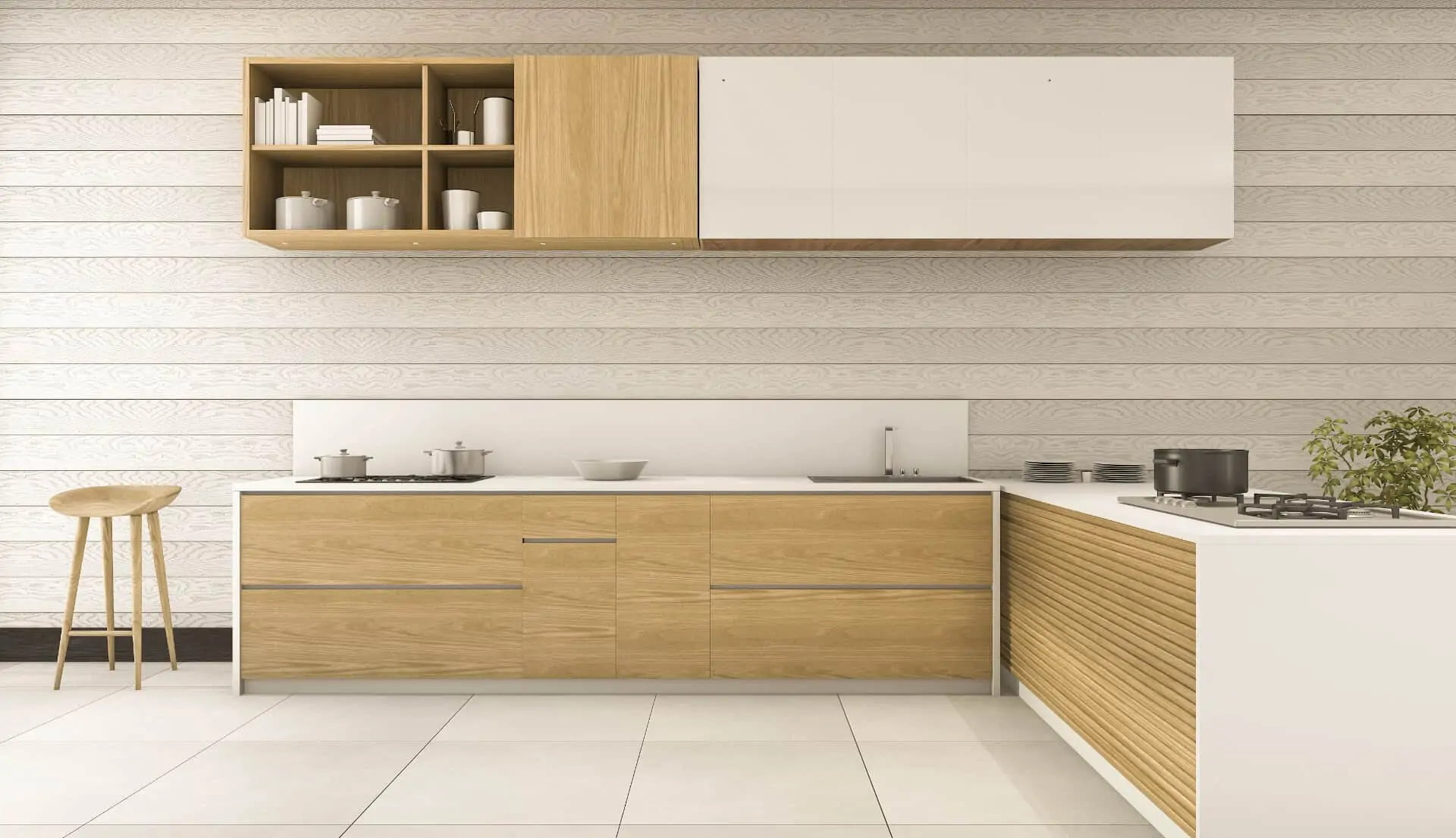 Modern Mill acre on kitchen cabinets