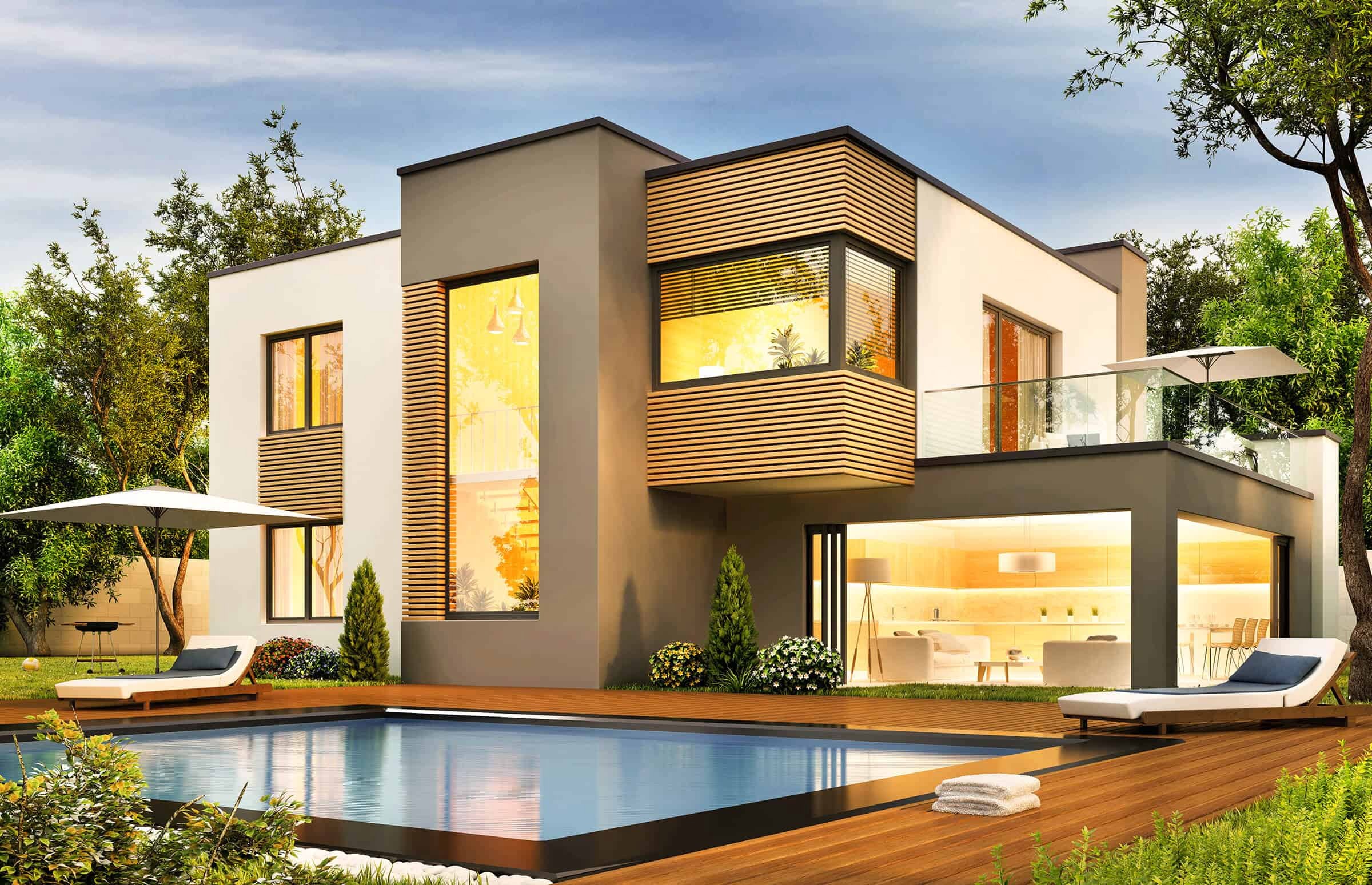 Modern Mill acre siding on modern home