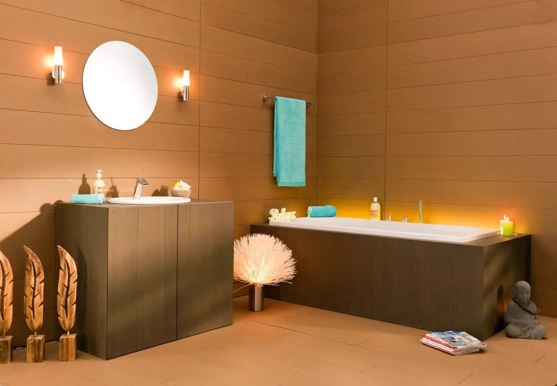 Modern Mill acre panels in bathroom
