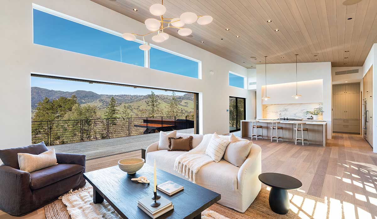 Mataverde SaferWood fire retardant treated Hemlock ceiling and soffits can be used indoors