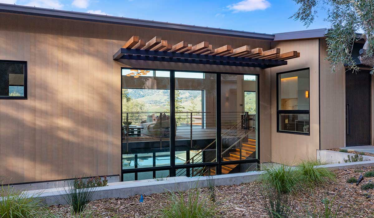 Mataverde SaferWood fire retardant treated Hemlock siding and design elements