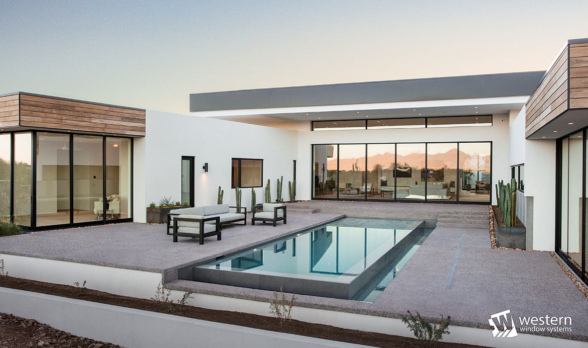 Western Window Systems Classic 600 multislide 670 casement in Arizona home