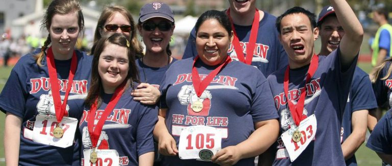Special Olympics athletes Fit For Life relay