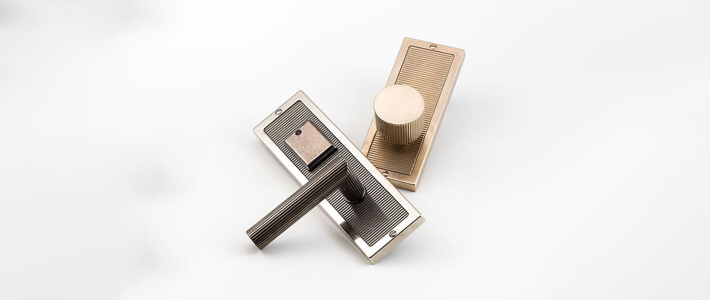 Rocky Mountain Hardware Flute Collection door hardware