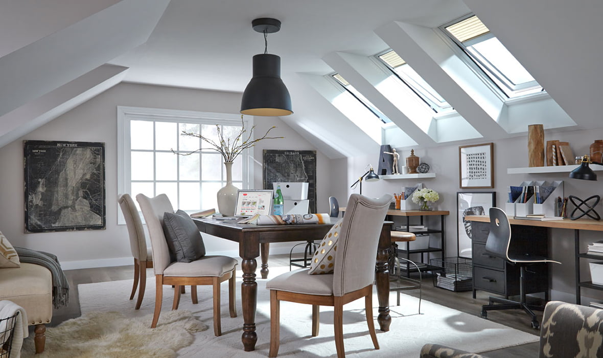 VELUX Manual Fresh Air Skylight home office