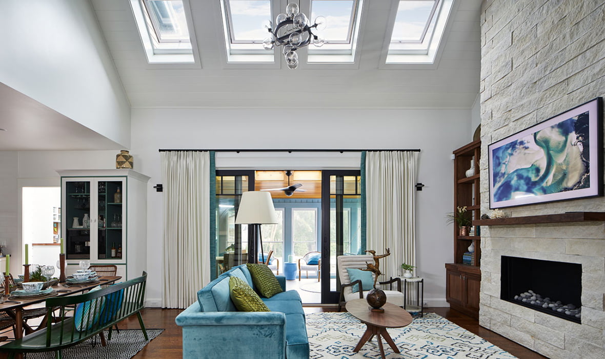 VELUX Manual Fresh Air Skylight living space