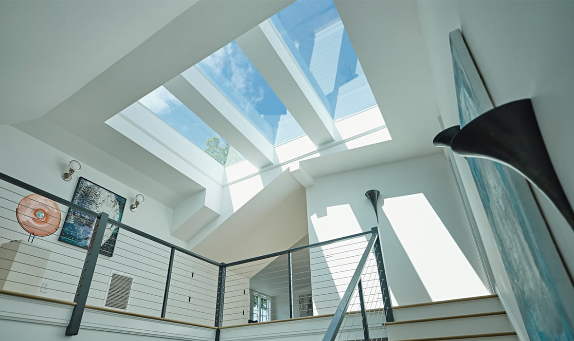 VELUX SkyMax Skylight home stairwell