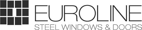Euroline Steel Windows and Doors logo in black