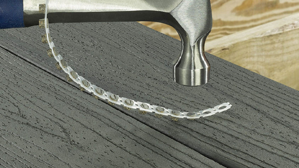 FastenMaster Collated cortex for decking hidden fastening system