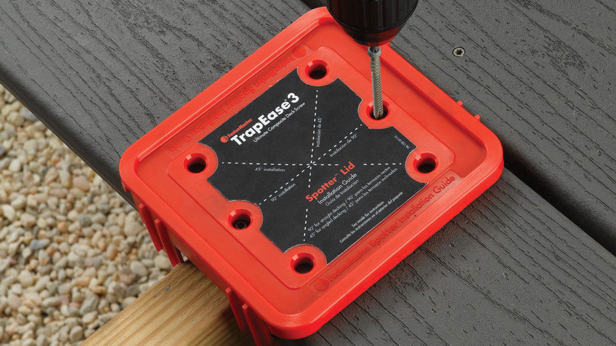 FastenMaster TrapEase color matched deck fasteners