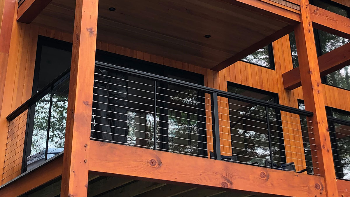 Feeney CableRail quick connect black metal frame residential condo